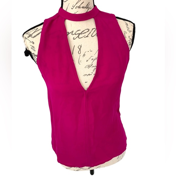 A.L.C Shay Silk Blouse Hot Pink Size XS - Picture 2 of 5